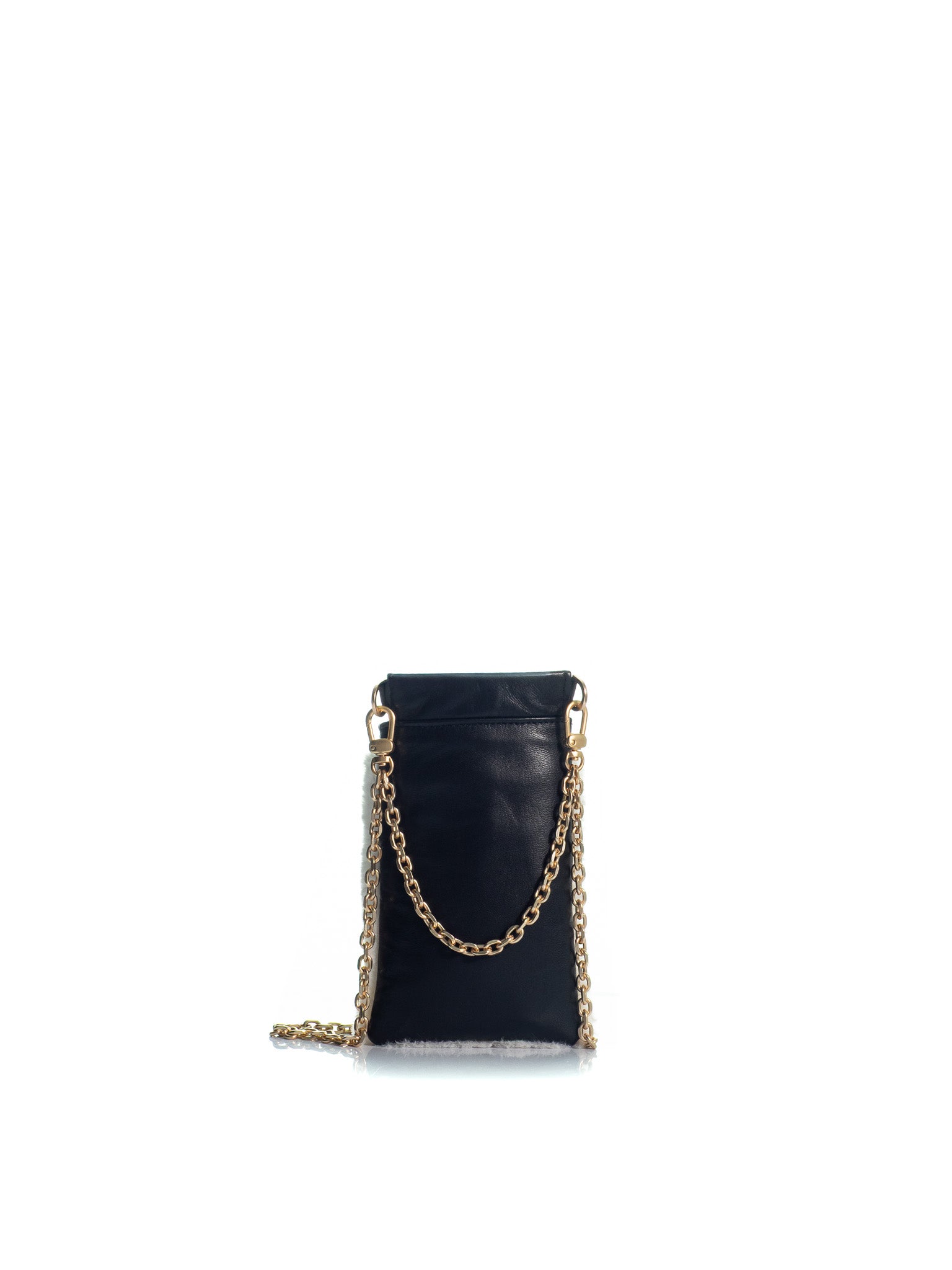 The Phone Pouch White (Eco Fur)