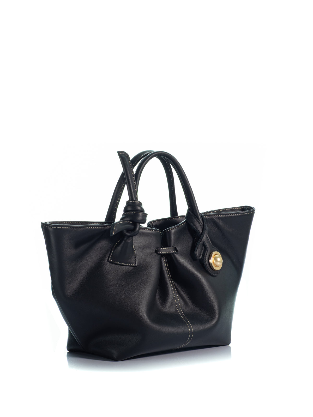 KOORELOO Side View of The Swan Belle Black Leather