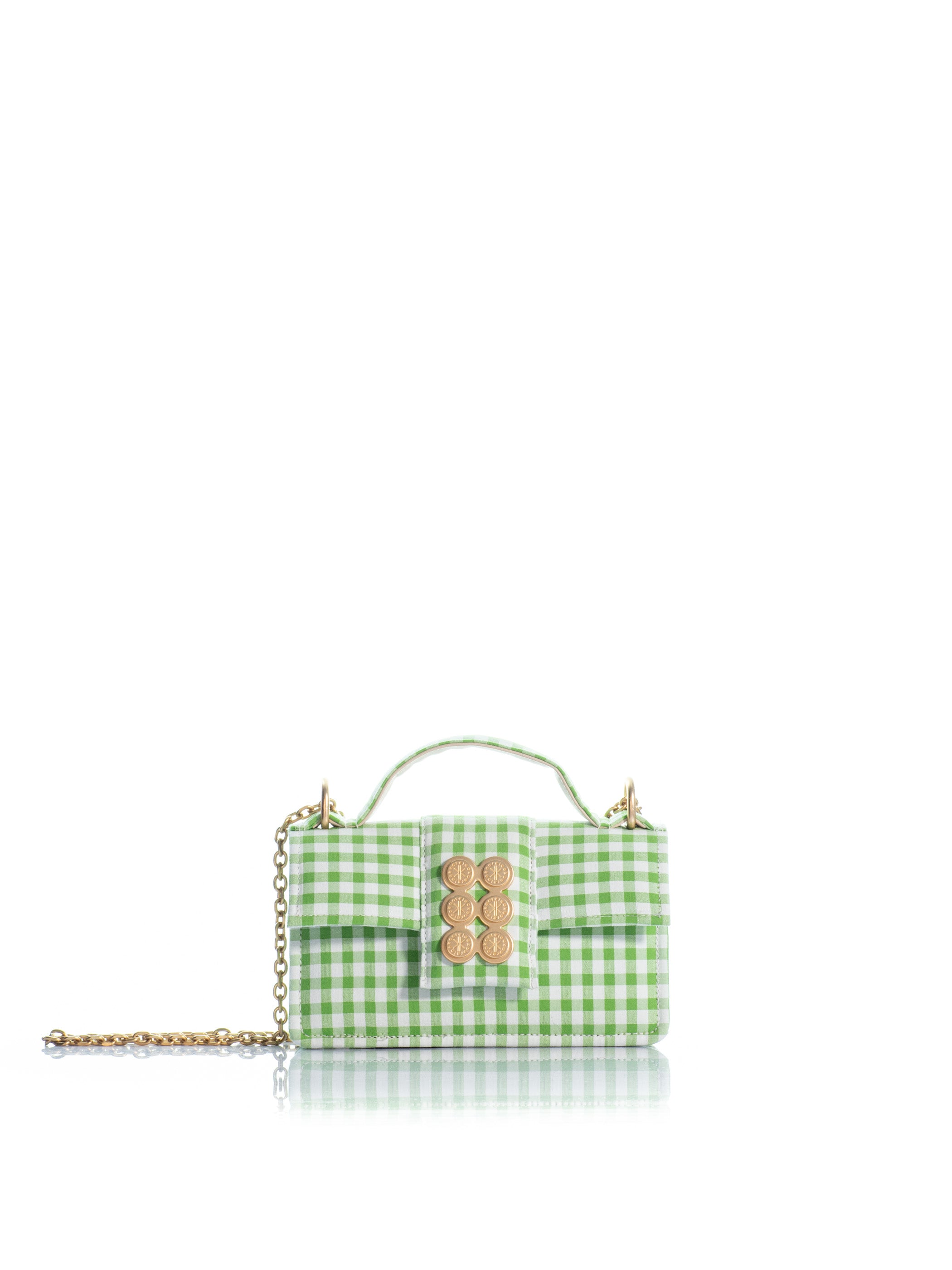 The Petite Basset Green Checkered
