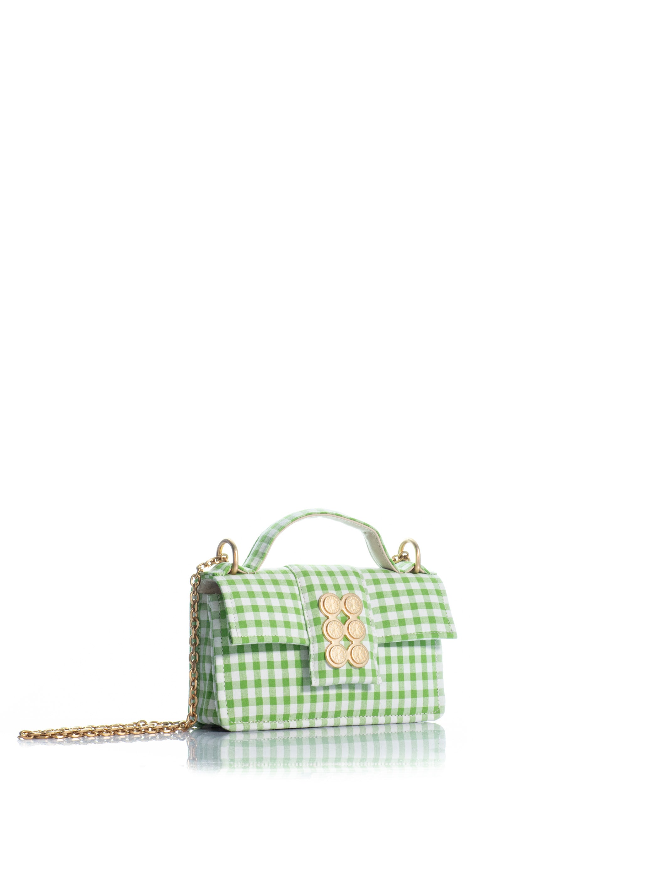The Petite Basset Green Checkered