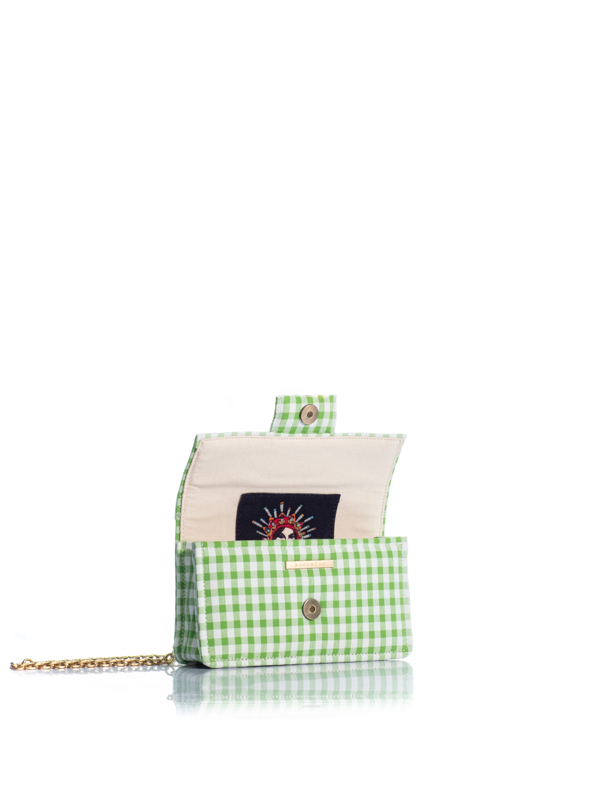 The Petite Basset Green Checkered