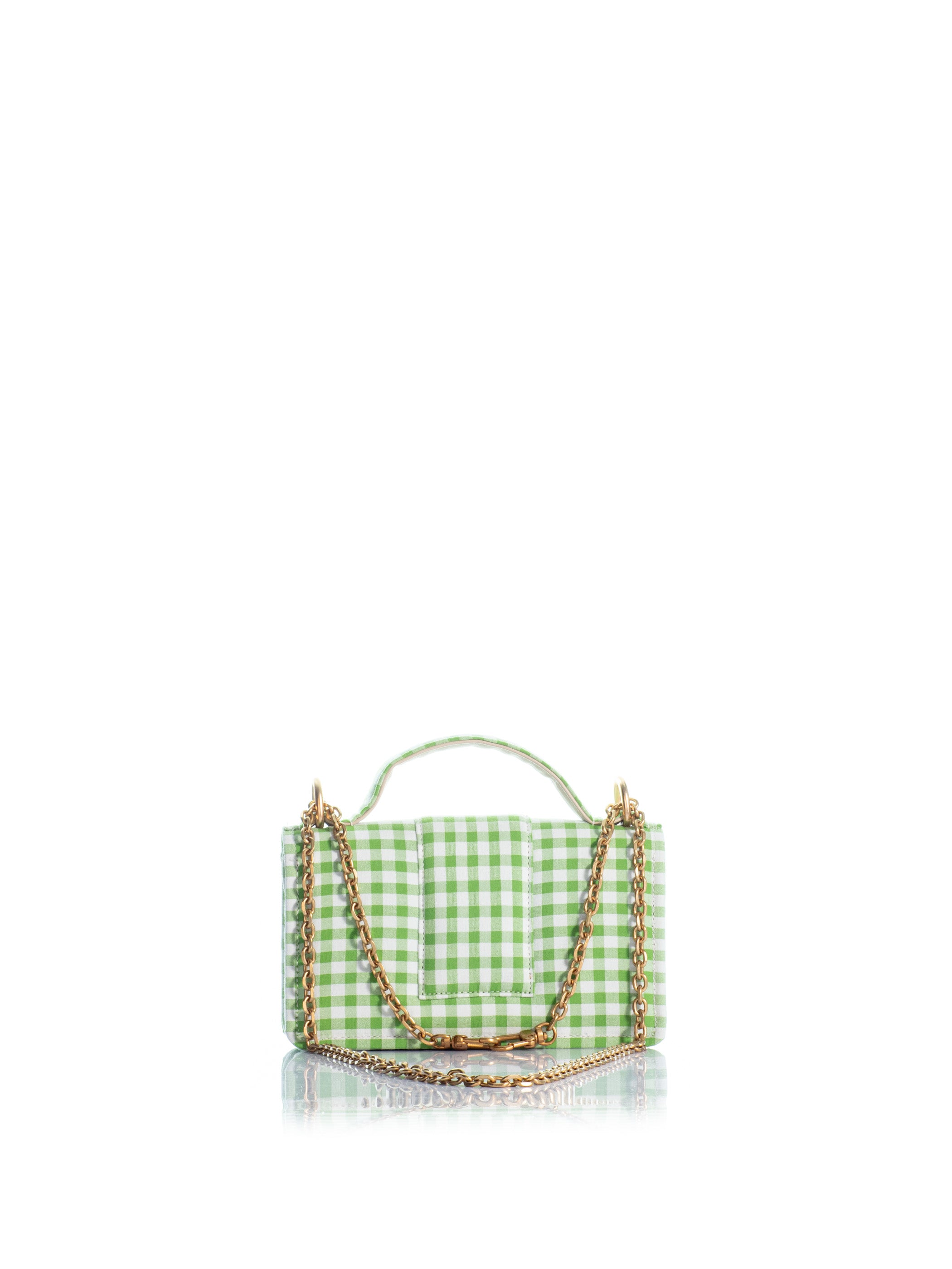 The Petite Basset Green Checkered