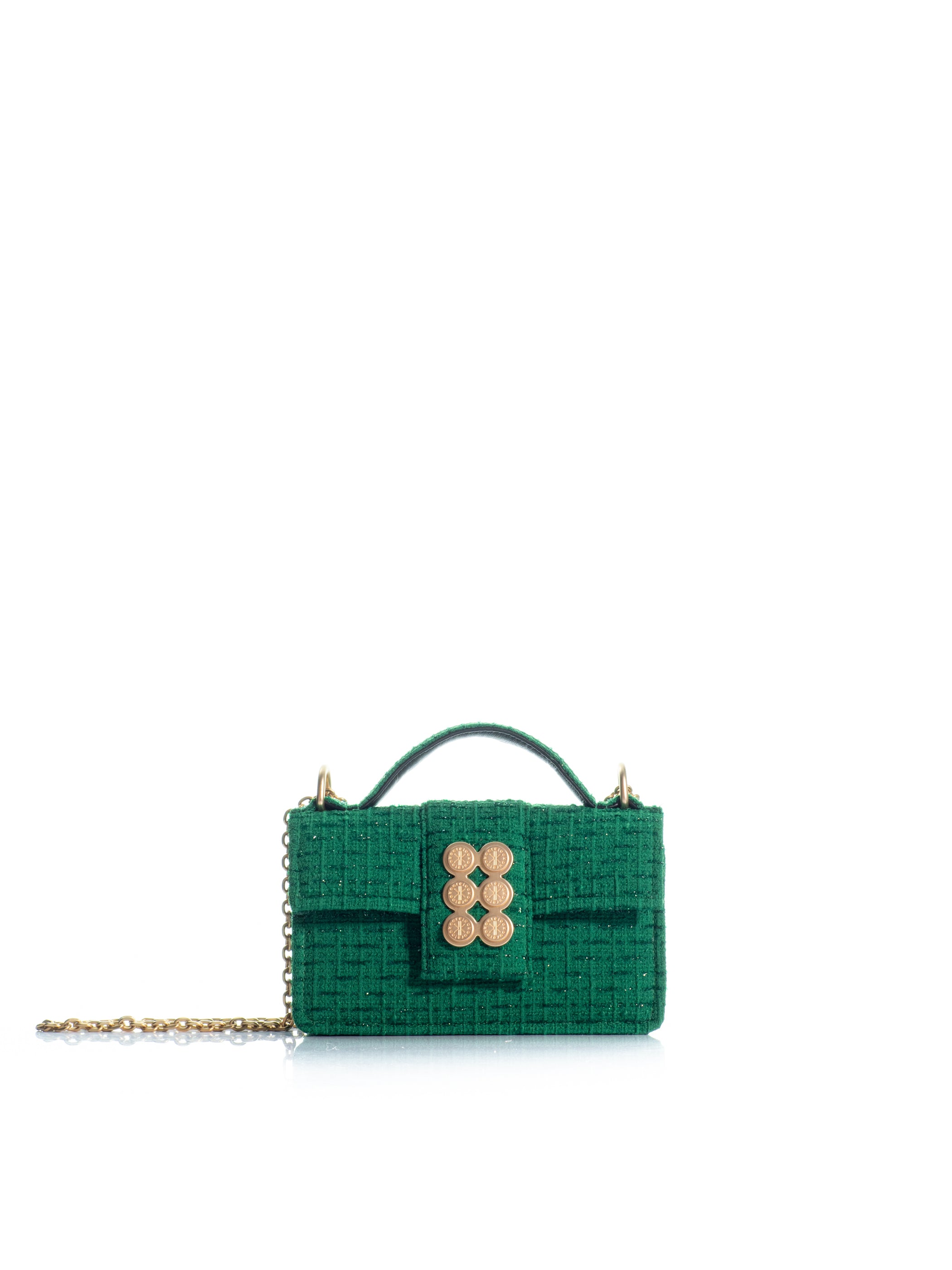 The Petite Basset Tweed Green