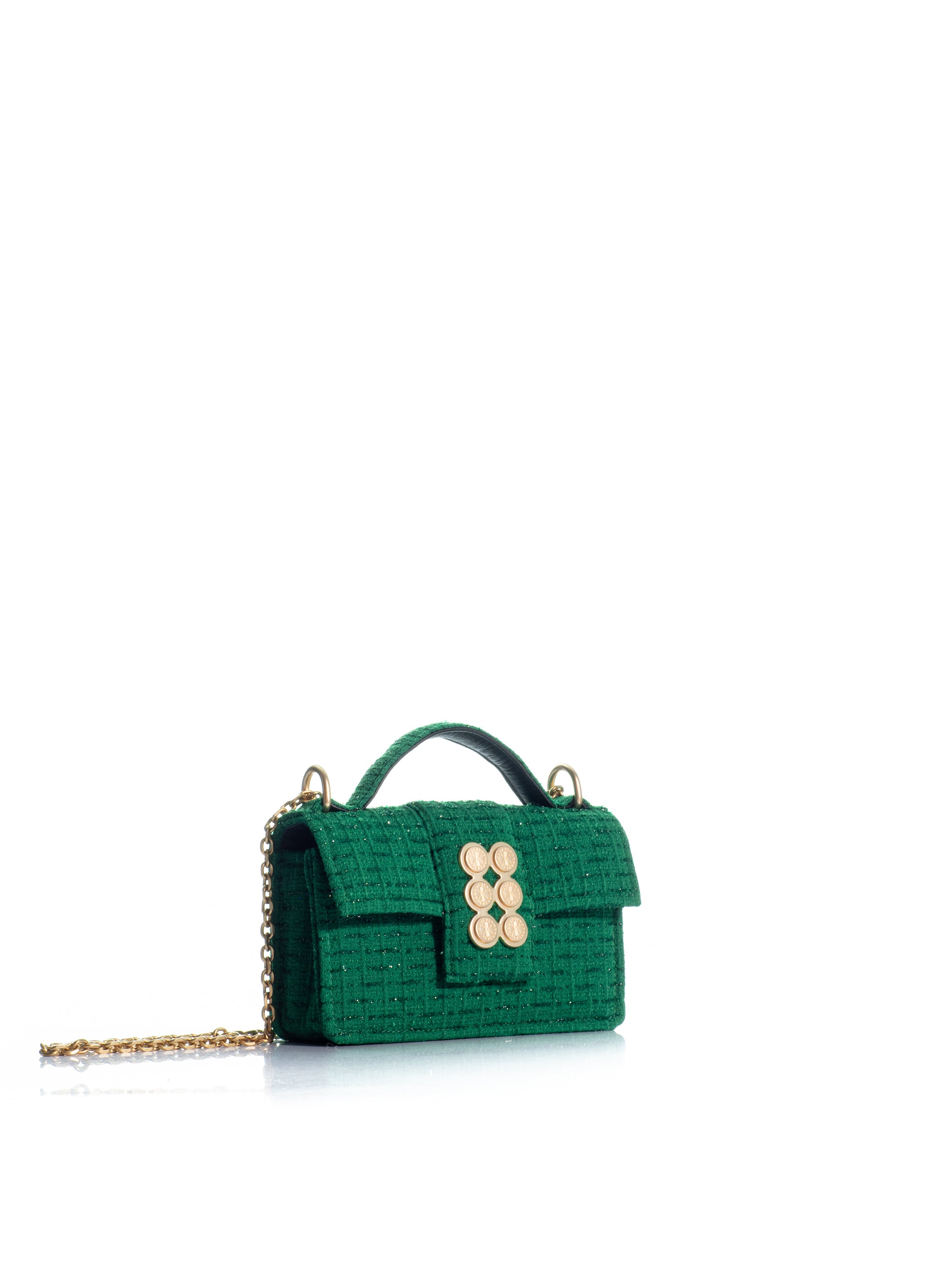 The Petite Basset Tweed Green