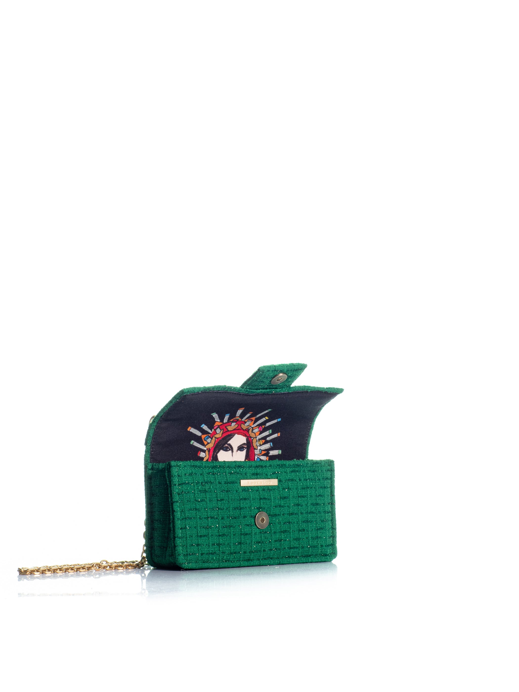 The Petite Basset Tweed Green