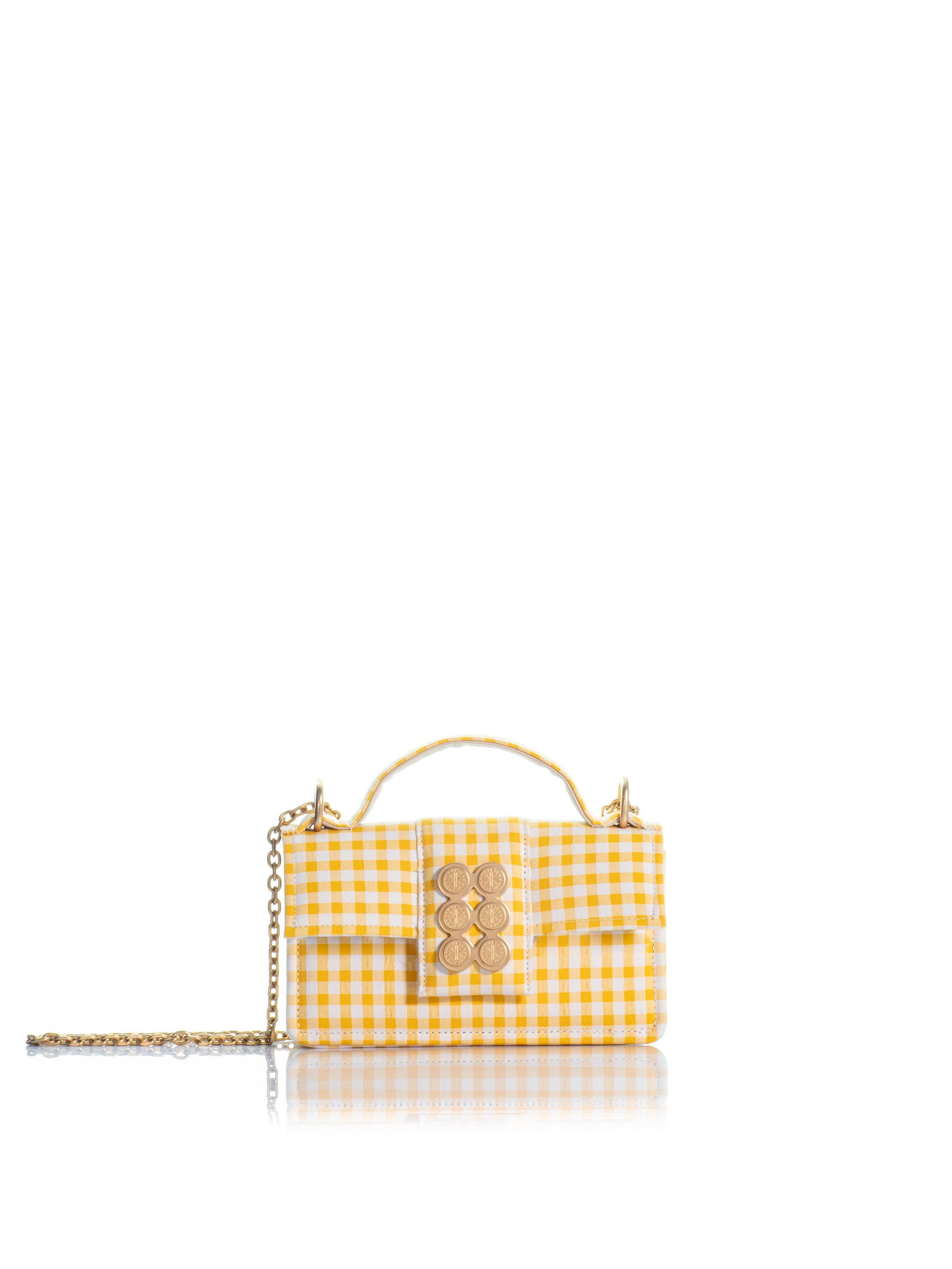 The Petite Basset Yellow Checkered