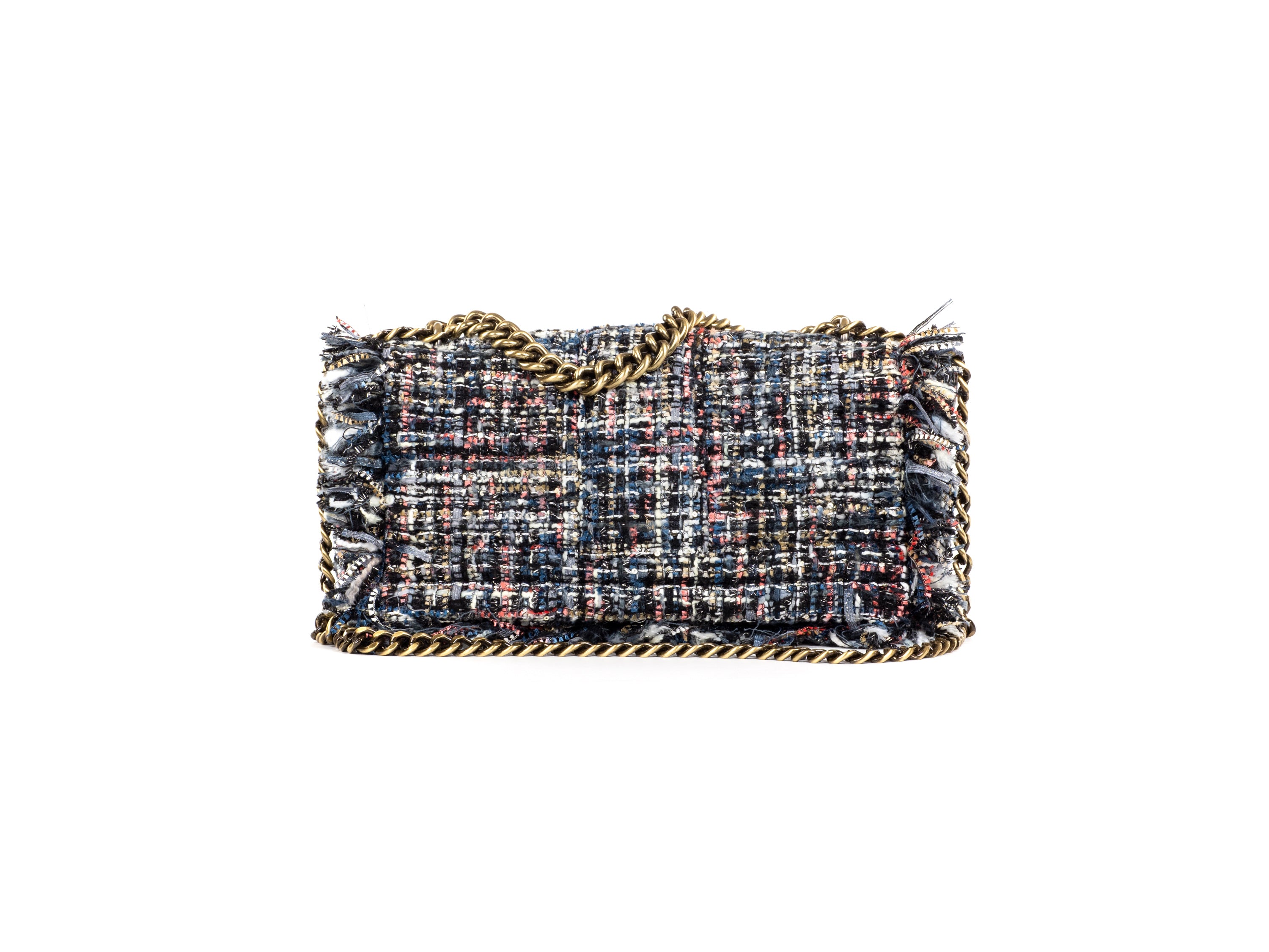 San Francisco Pillow Blue/Black tweed sequins