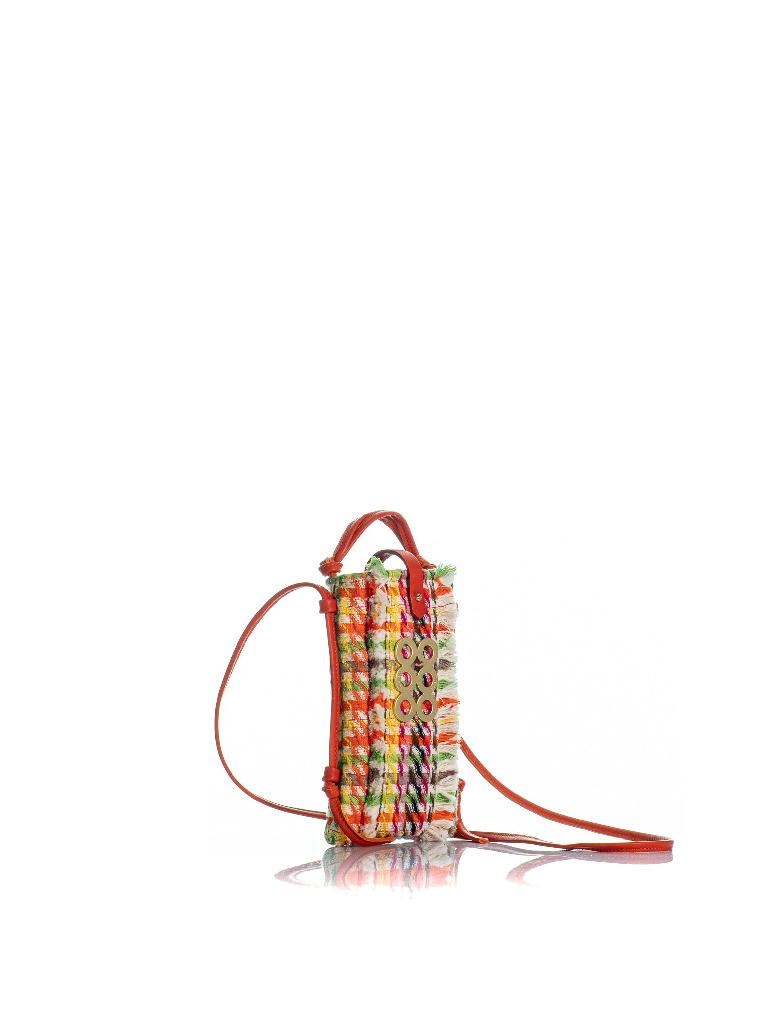 The Phone Case Tweed Multi Orange/Green