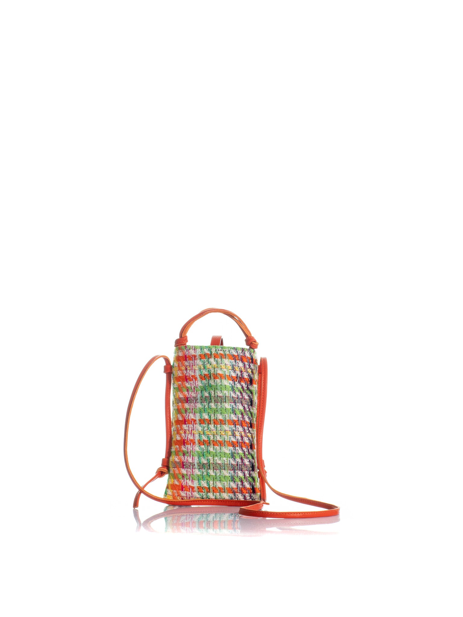 The Phone Case Tweed Multi Orange/Green
