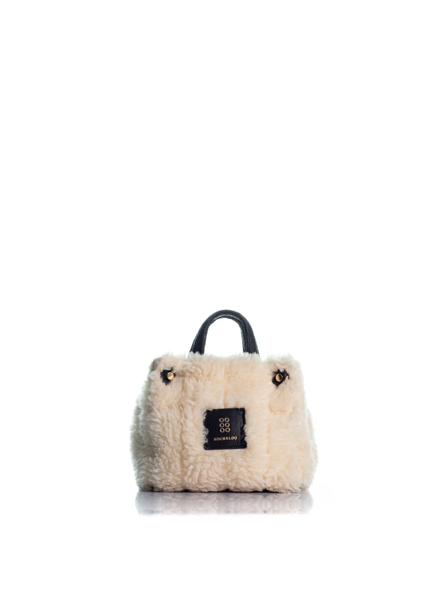 Mini Tote Puff Shearling Cream