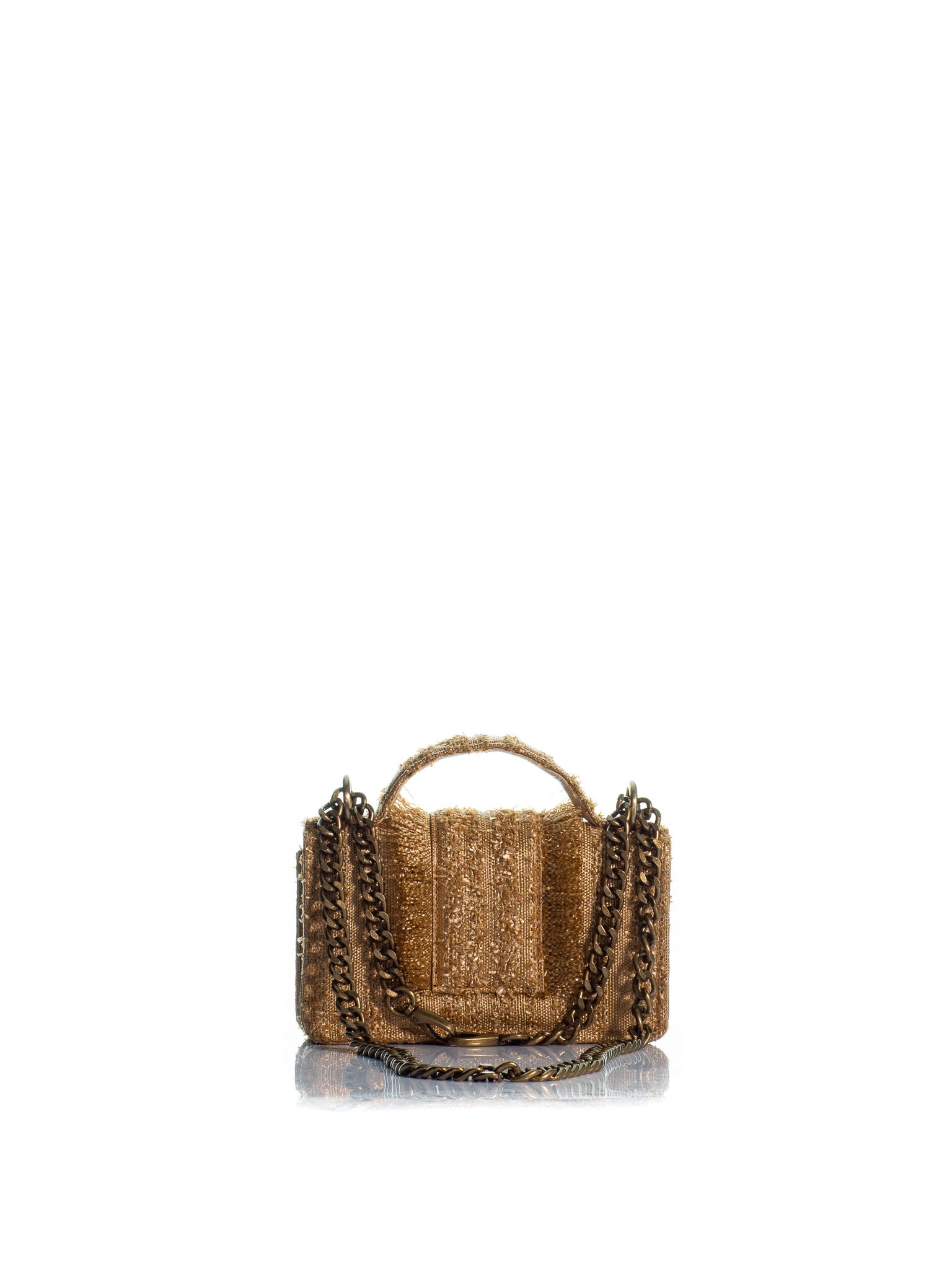 Τhe Petite Basset Tweed Straw Gold