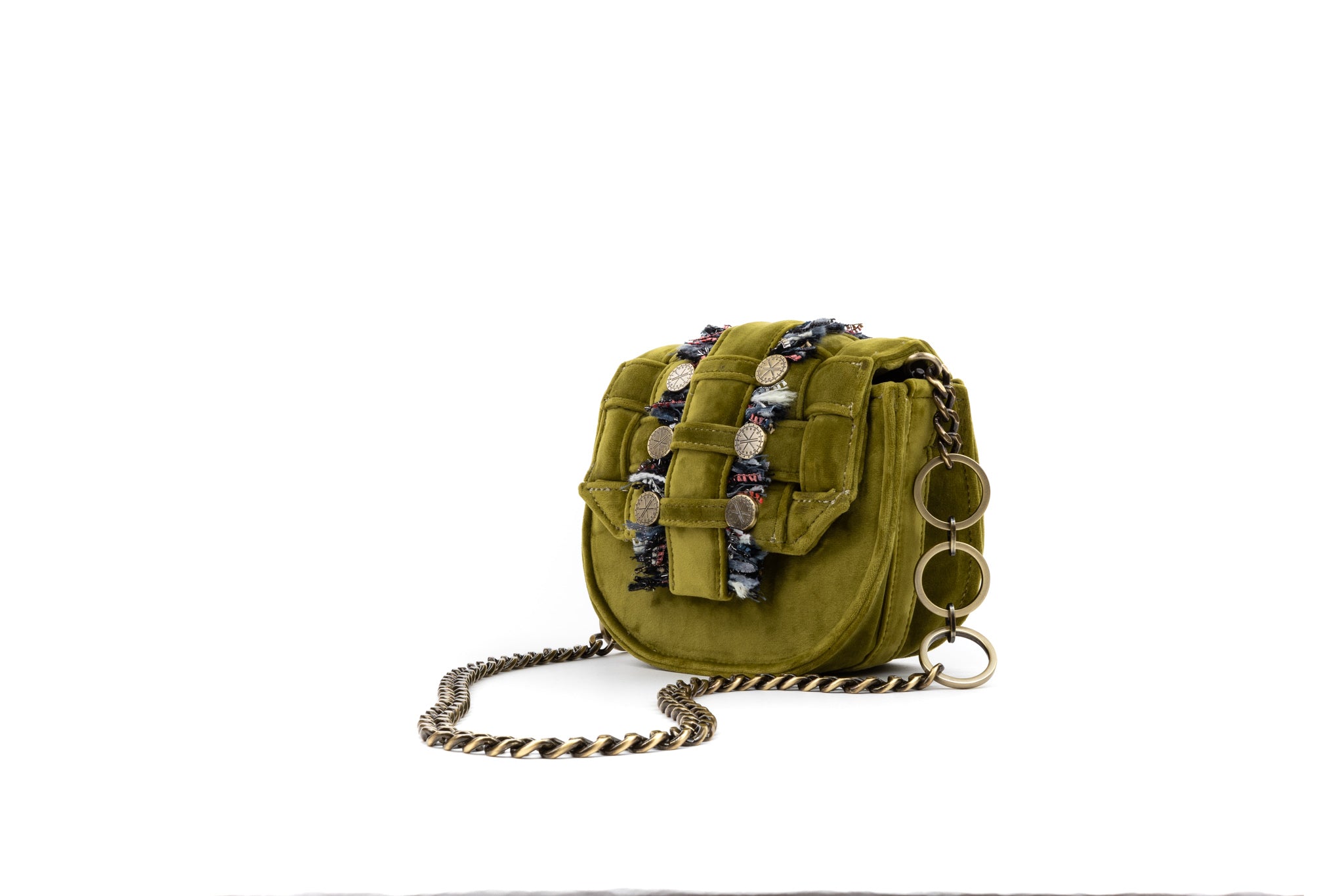Velvet Shoulder Bag - Bubble &