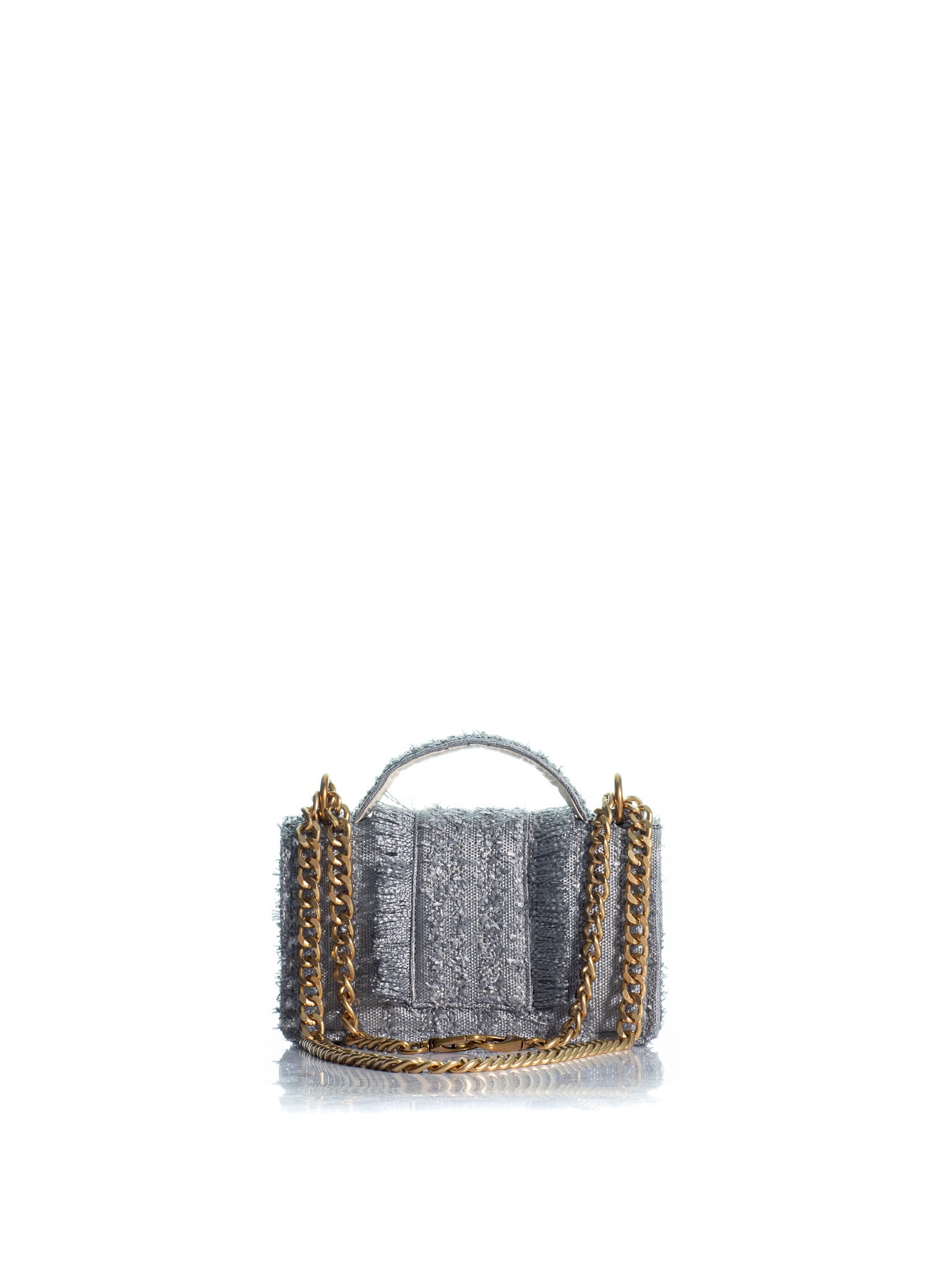 The Petite Basset Straw Silver