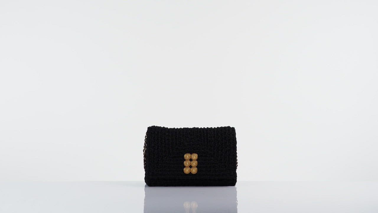 Crochet Sparkling Black