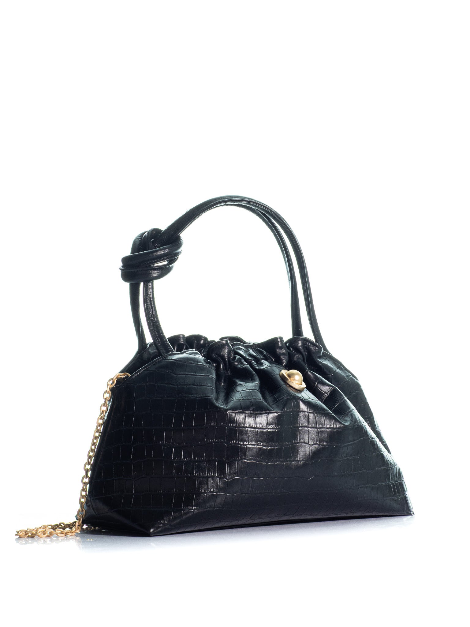 ★LOW CLASSIC★ LEATHER CARAMEL BOX BAGBLACK LOW CLASSIC
