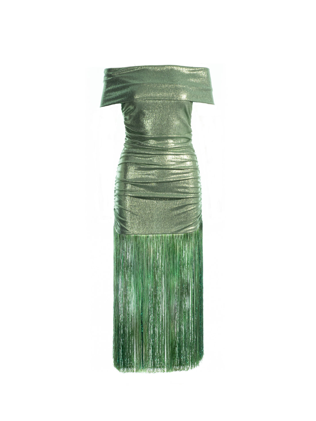 The Arcadia Metallic Green Dress