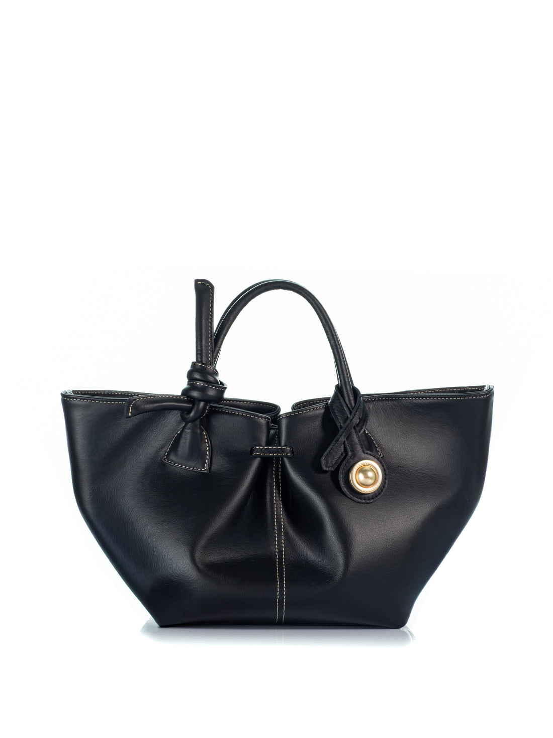 KOORELOO Front View of The Swan Belle Black Leather 