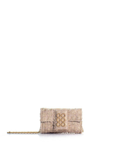 The Amalfi Clutch Gold Sand