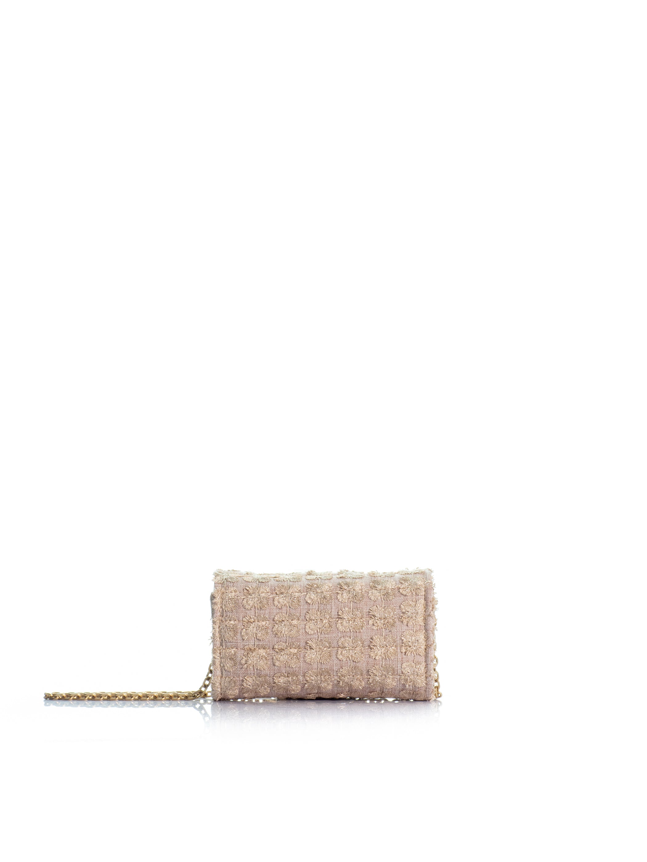 The Amalfi Clutch Gold Sand
