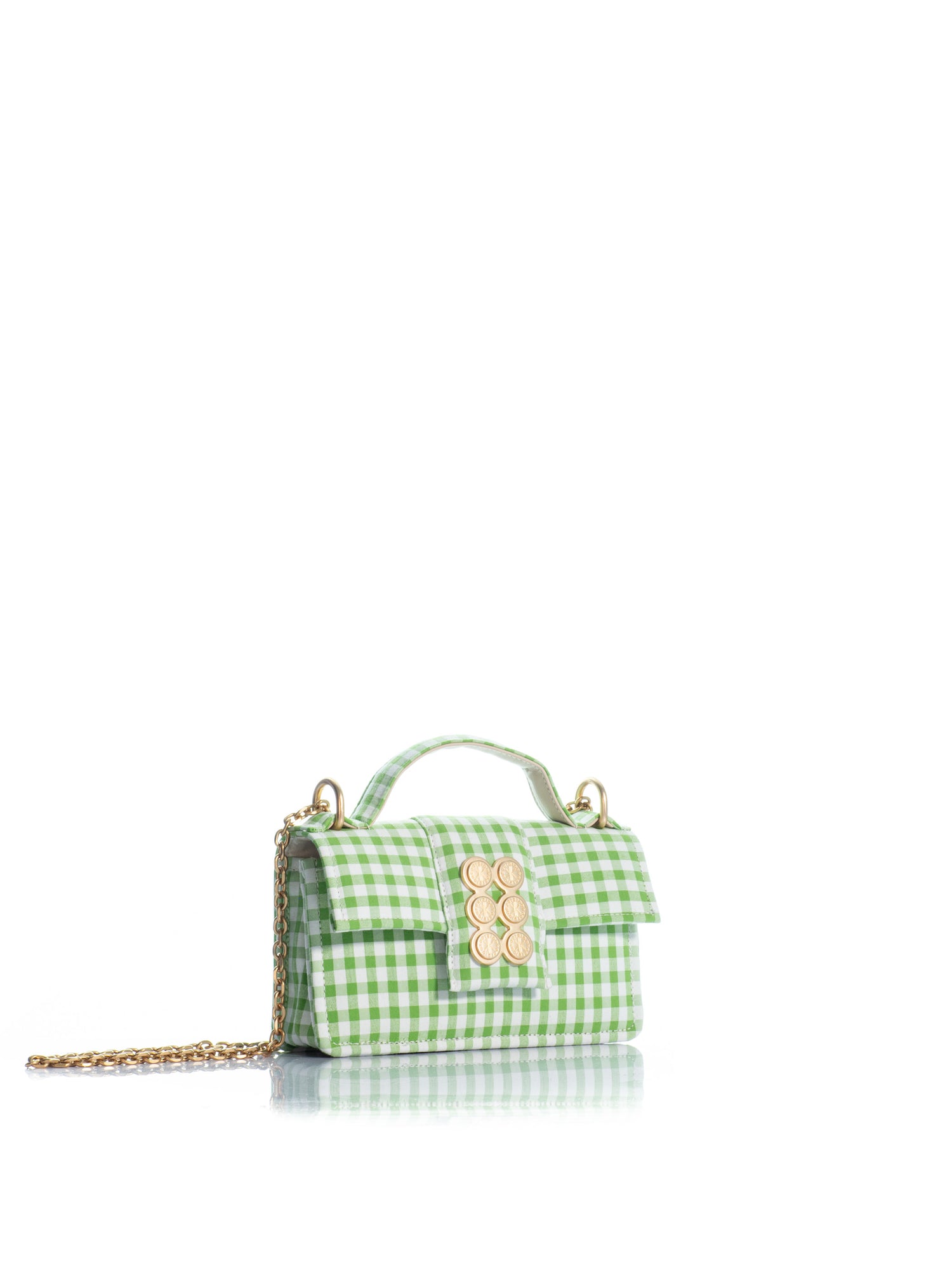 The Petite Basset Green Checkered