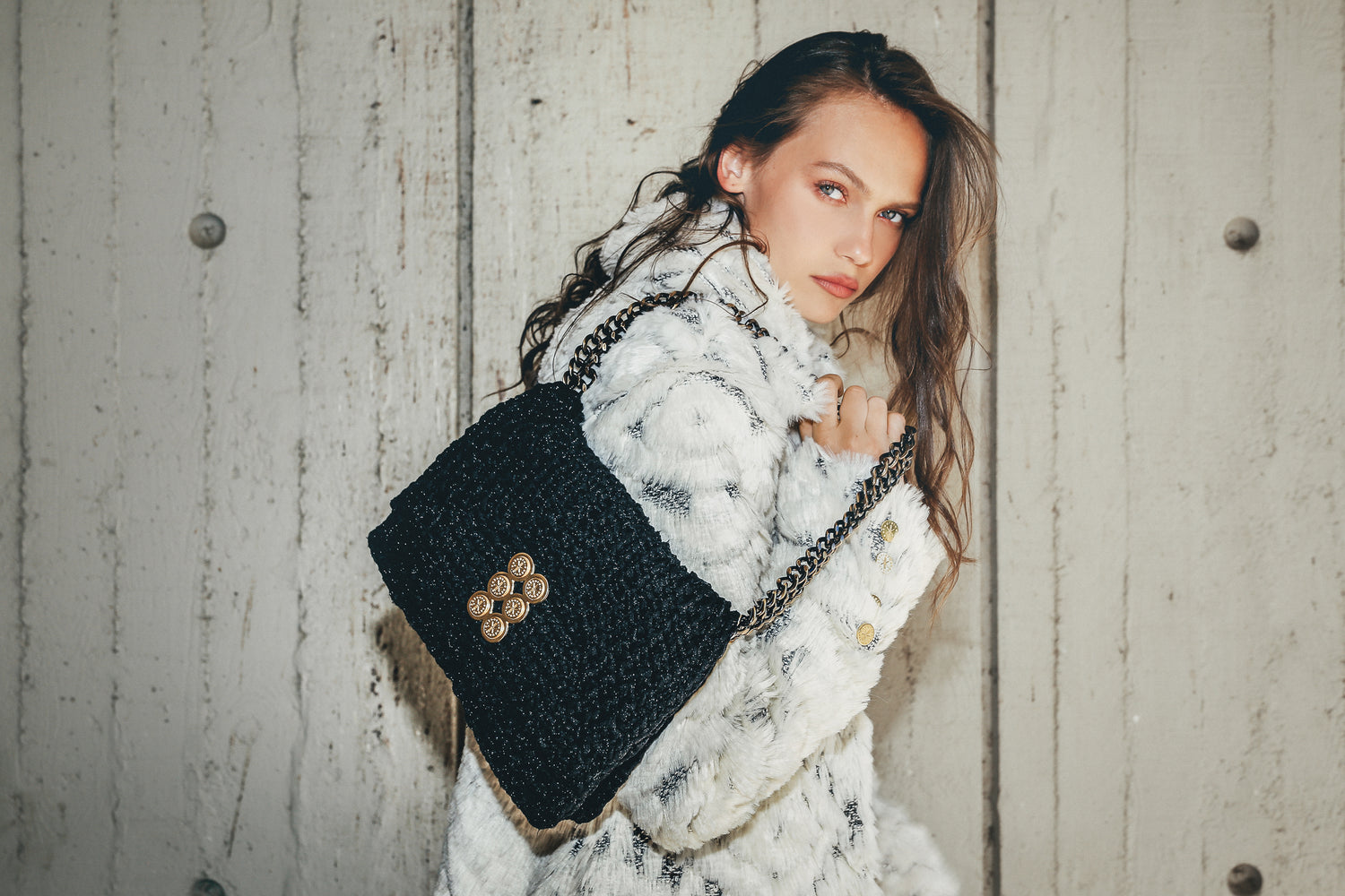 Crochet Sparkling Black