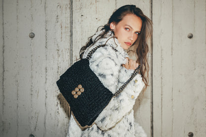 Crochet Sparkling Black