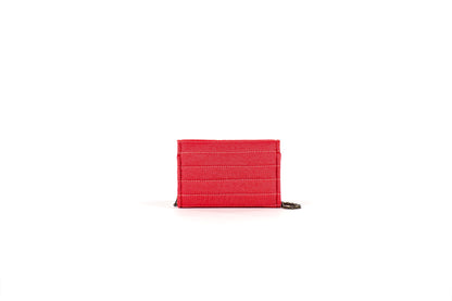 The Amalfi Clutch in Red Seaqual Denim