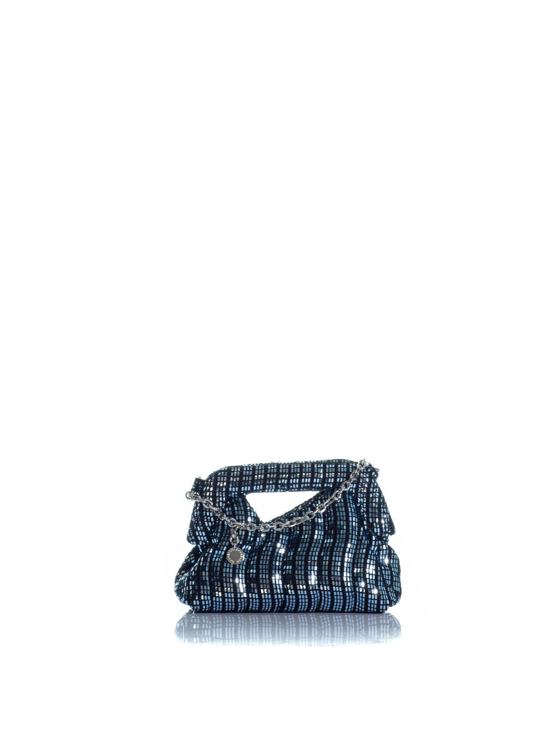 The Mini Mediterraneo Clutch Silver Blue