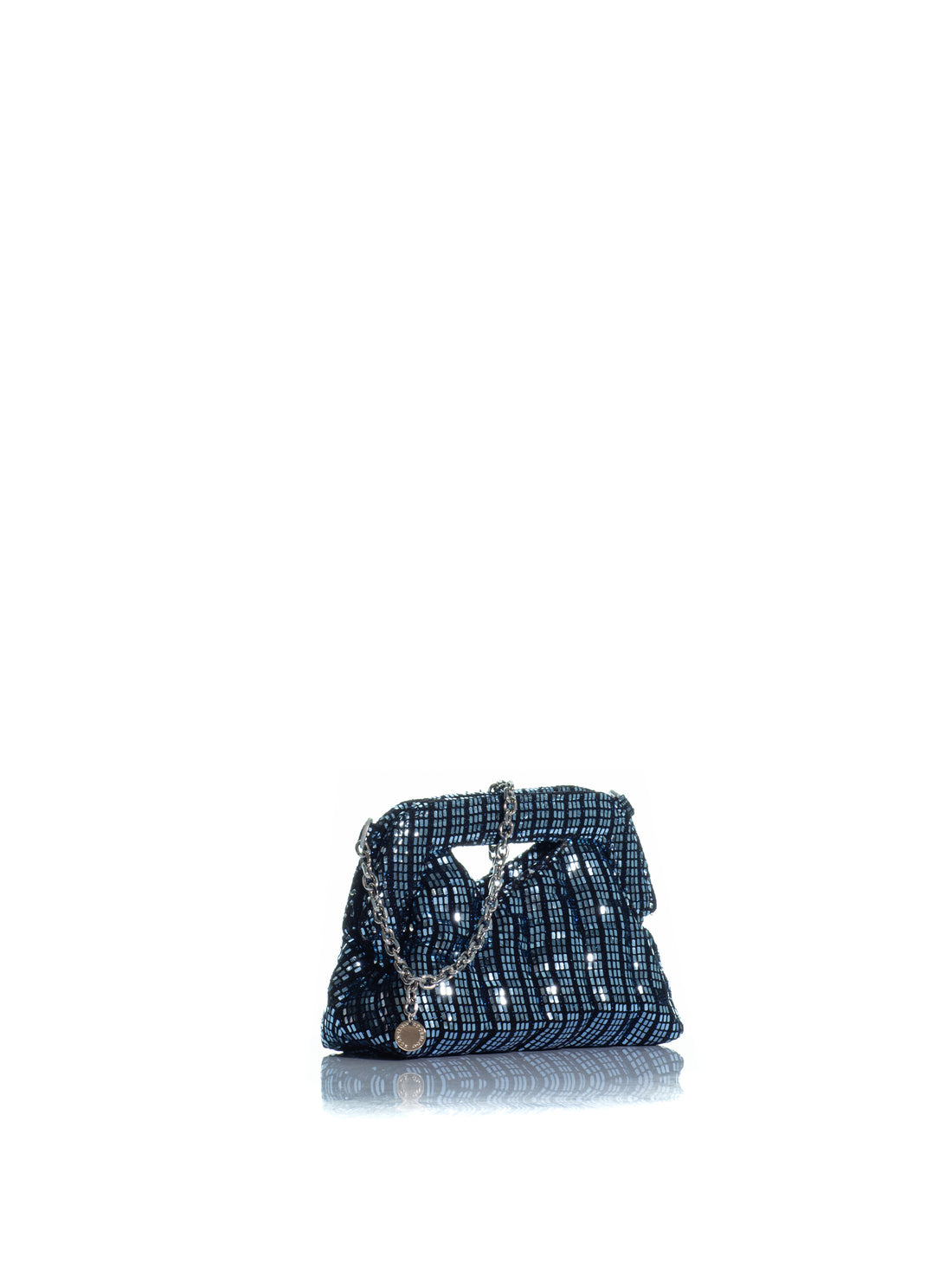The Mini Mediterraneo Clutch Silver Blue