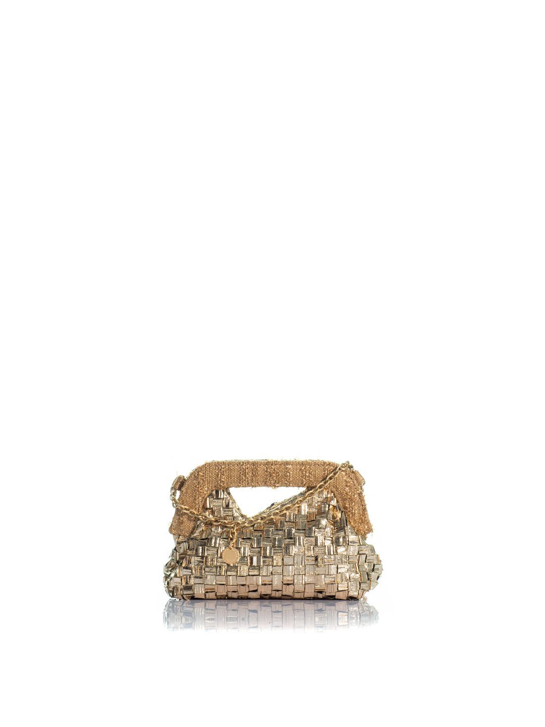 The Mini Mediterraneo Clutch Gold Braid