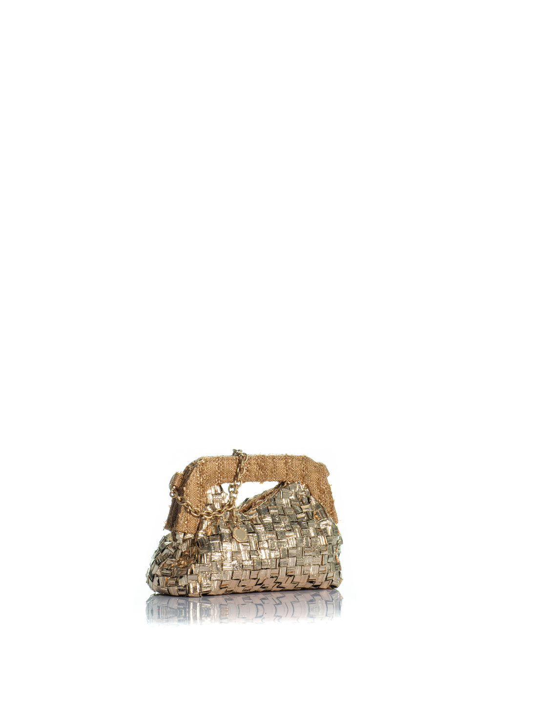 The Mini Mediterraneo Clutch Gold Braid