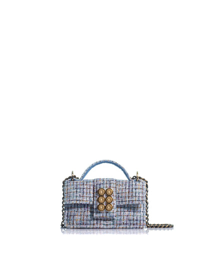 Petite Basset Tweed Light Blue