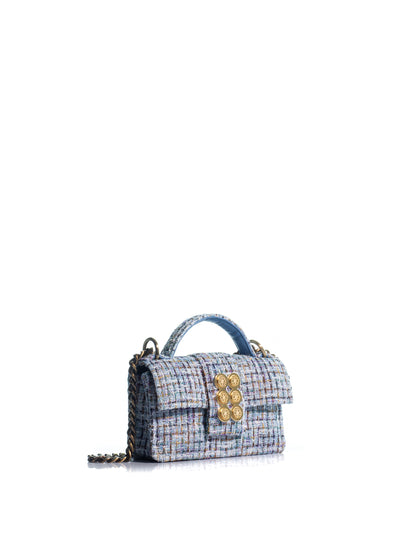 Petite Basset Tweed Light Blue