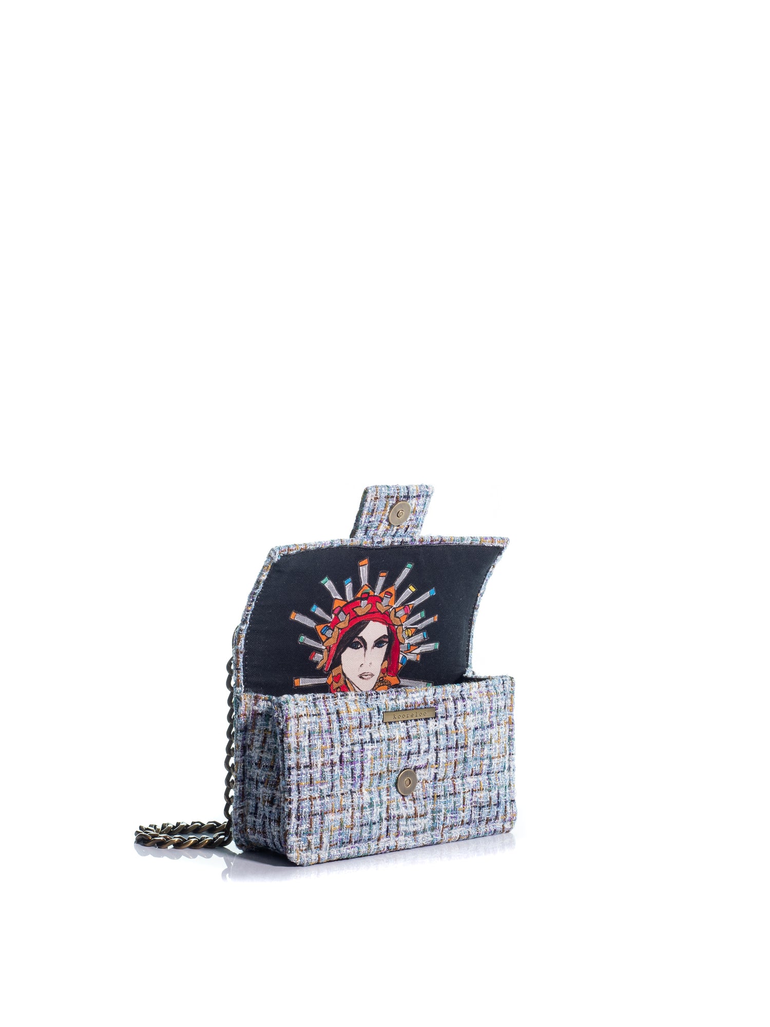 Petite Basset Tweed Light Blue