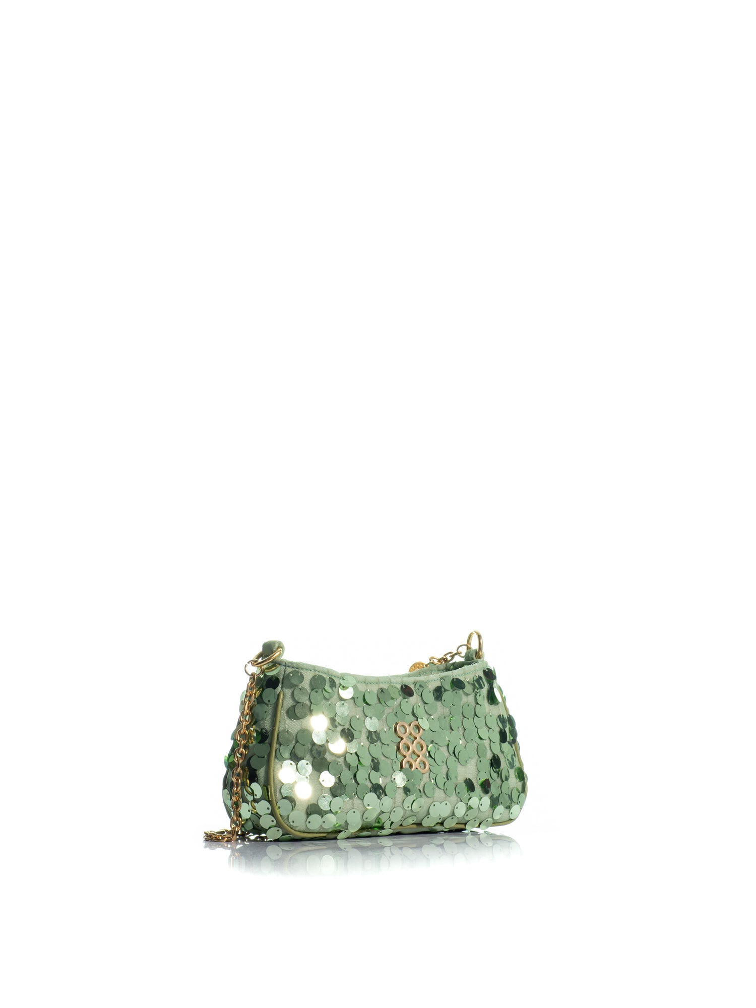 The Lucerne Pochette Emerald Sequins