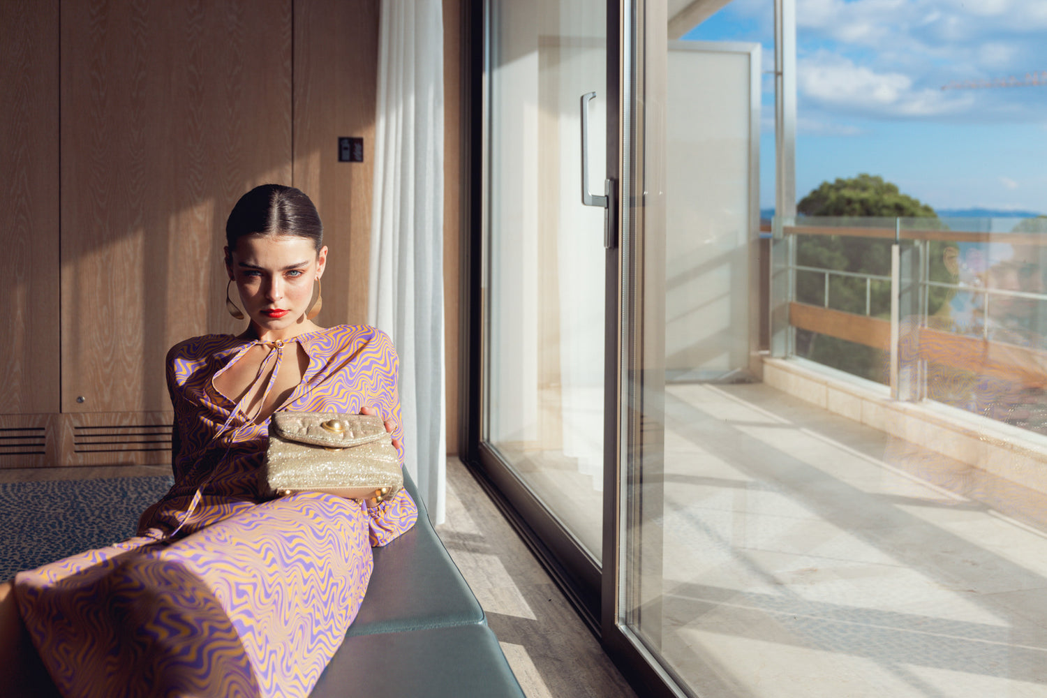 The Mystique Kaftan Yellow/Purple